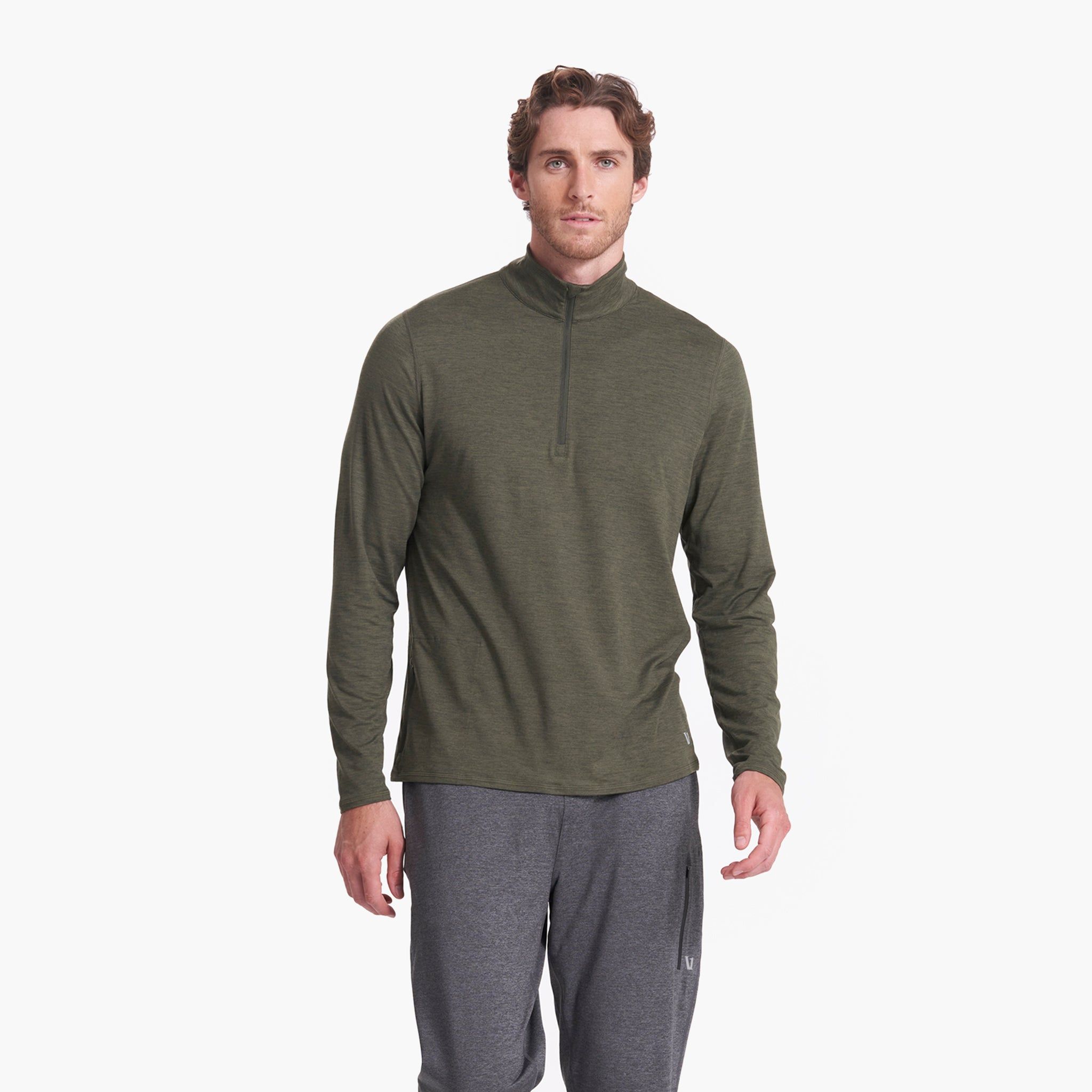 Ease Performance Half Zip | Forest Heather sold by Vuori product image thumbnail 2