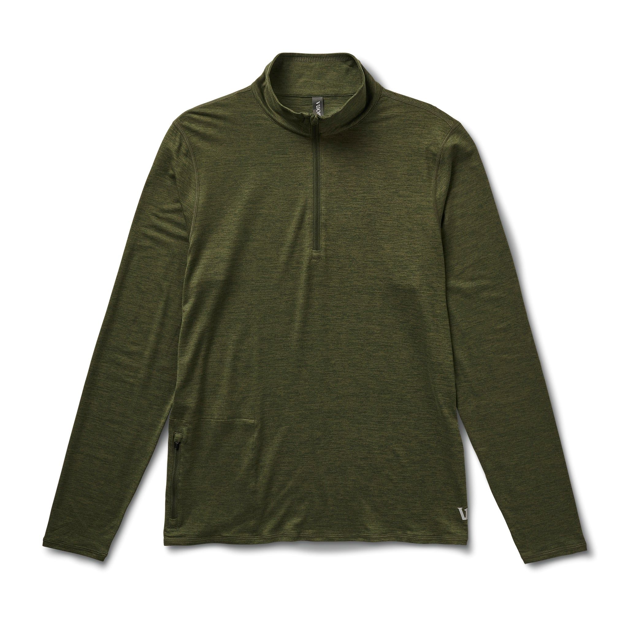 Ease Performance Half Zip | Forest Heather sold by Vuori