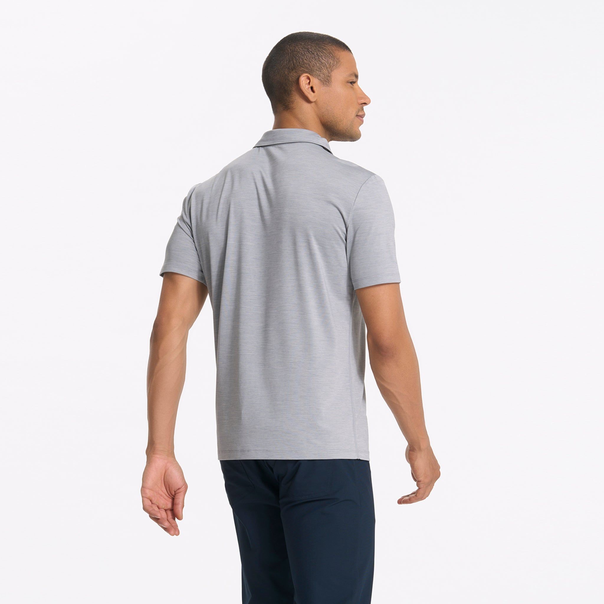 Zephyr Polo | Heather Grey sold by Vuori product image thumbnail 5