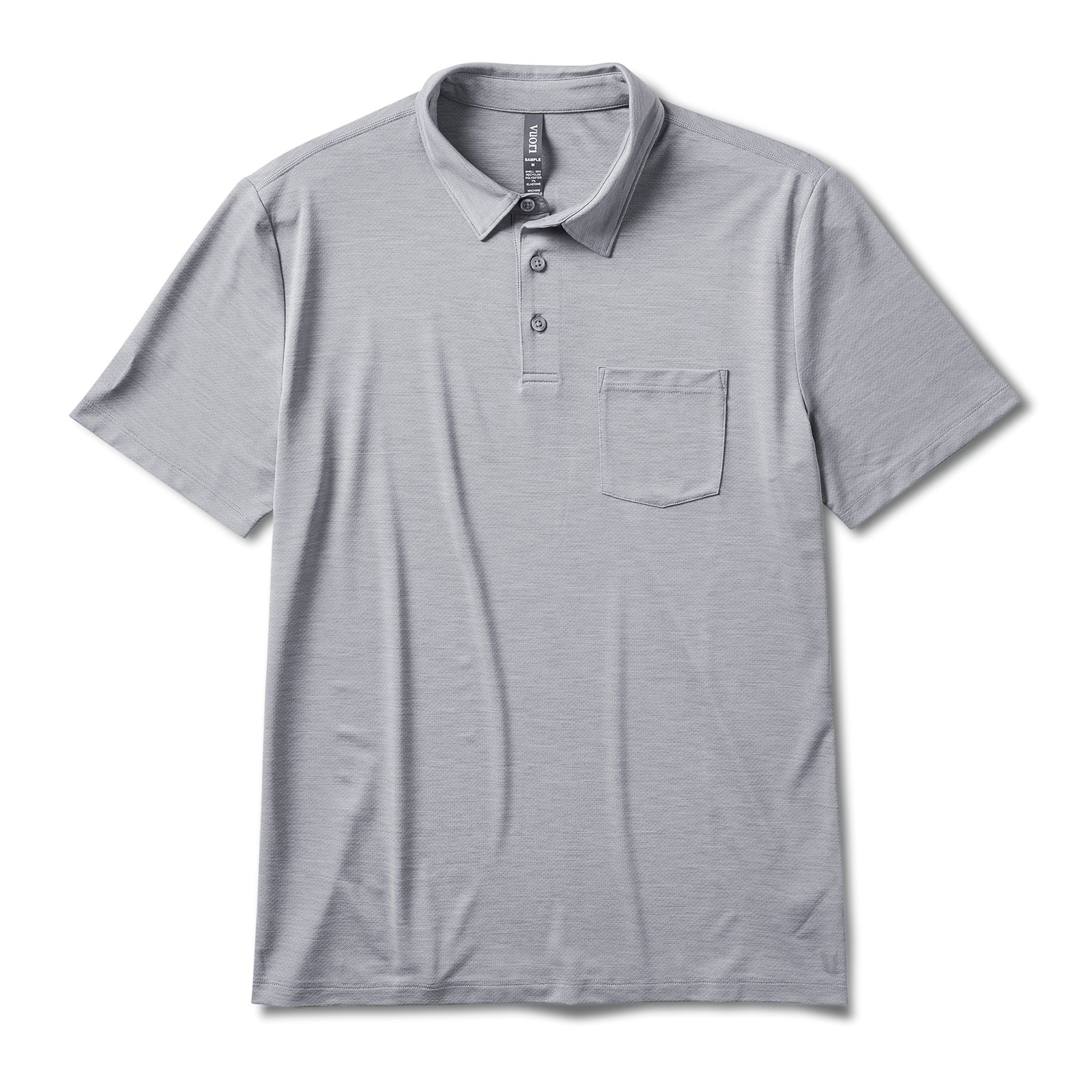 Zephyr Polo | Heather Grey sold by Vuori