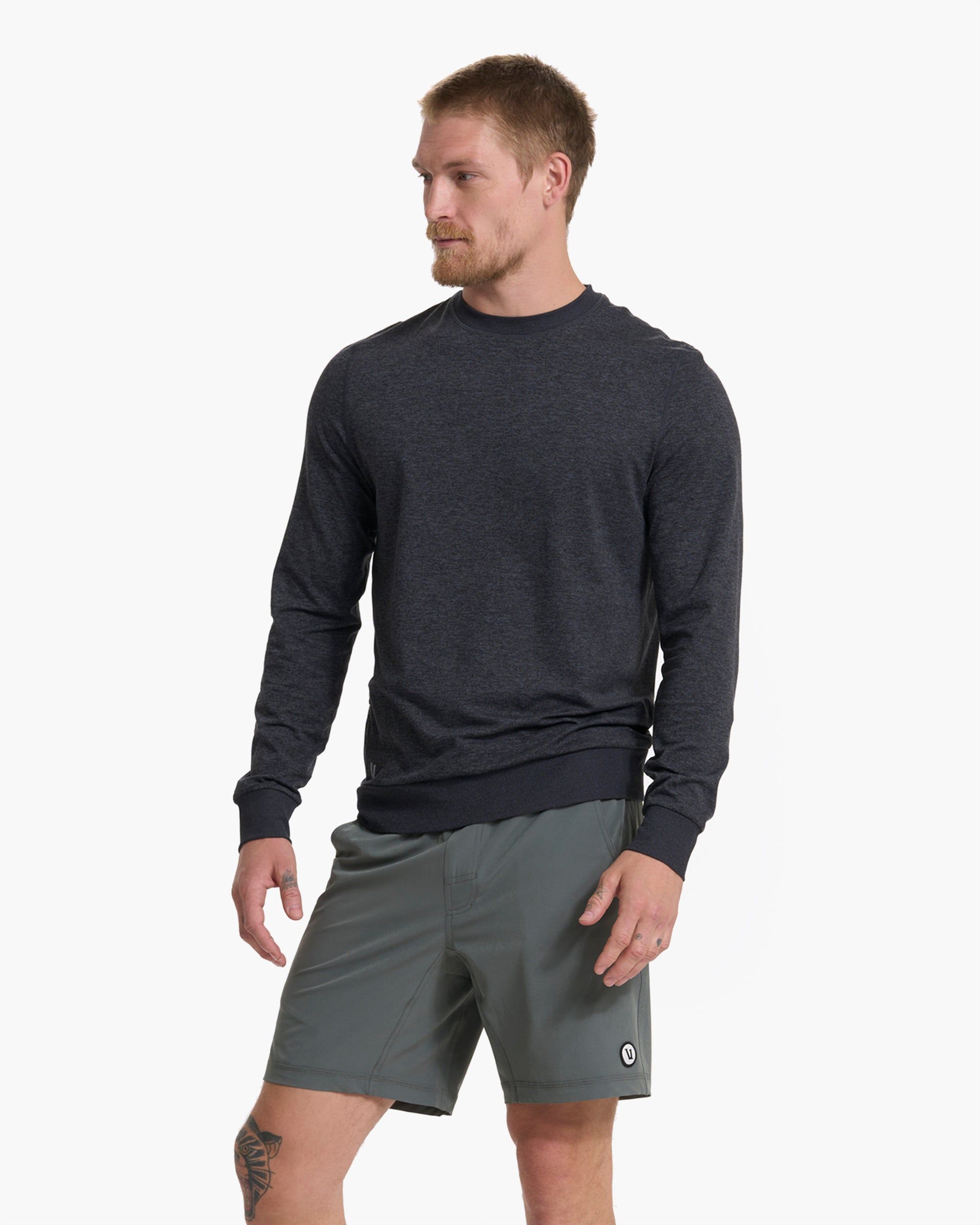 Ponto Performance Crew | Charcoal Heather sold by Vuori product image thumbnail 2