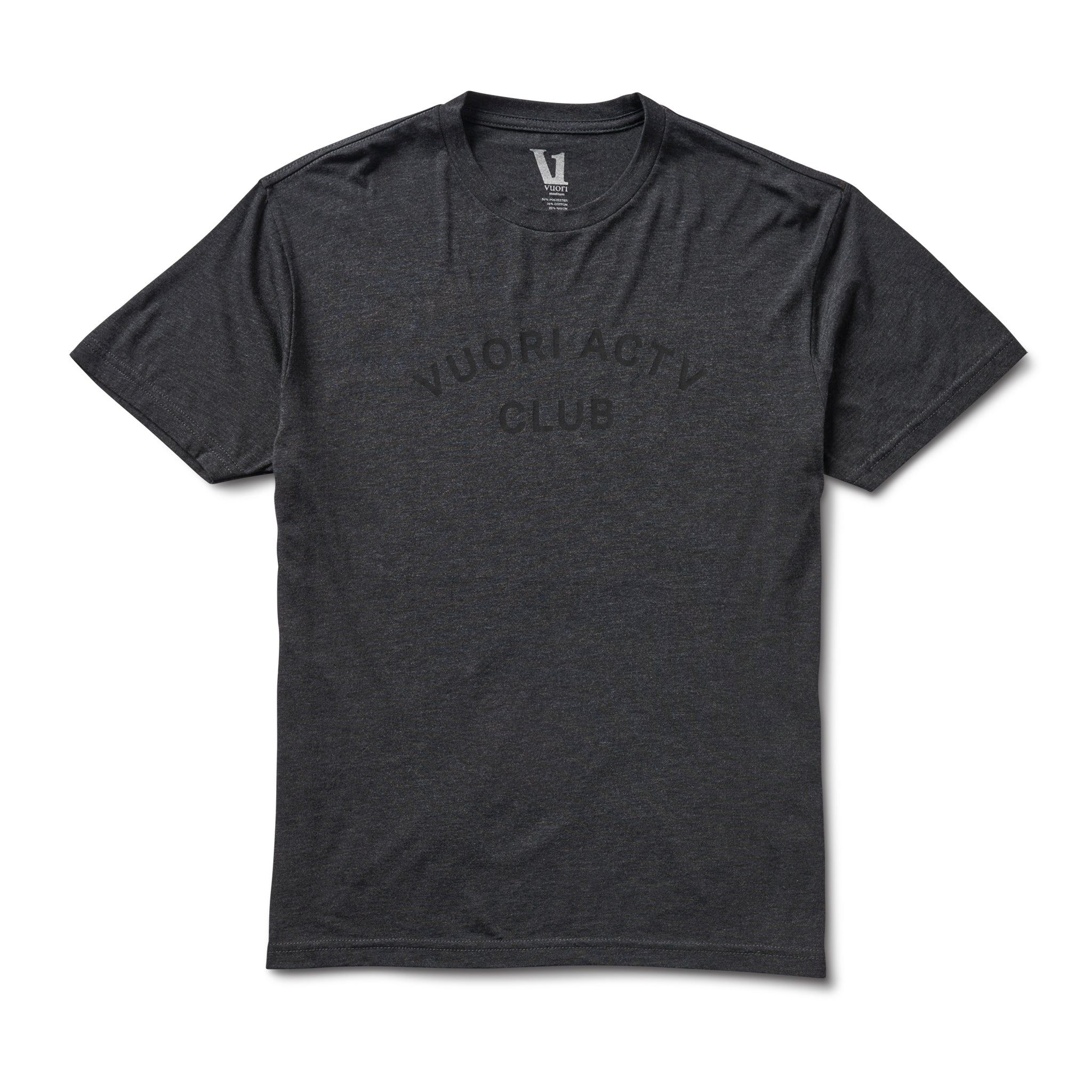 ACTV Club Tee | Charcoal Heather sold by Vuori