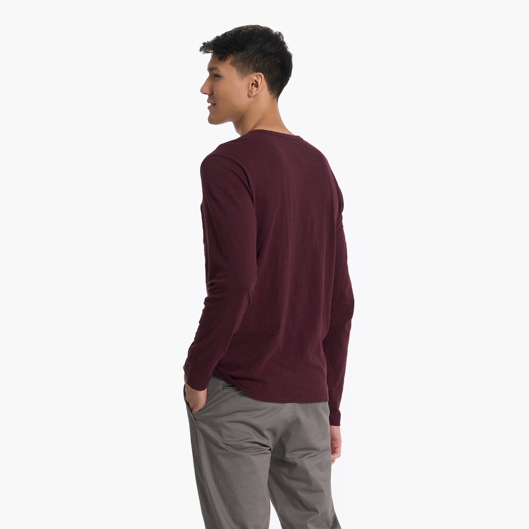 Long Sleeve Rise Tee | Ruby sold by Vuori product image thumbnail 3