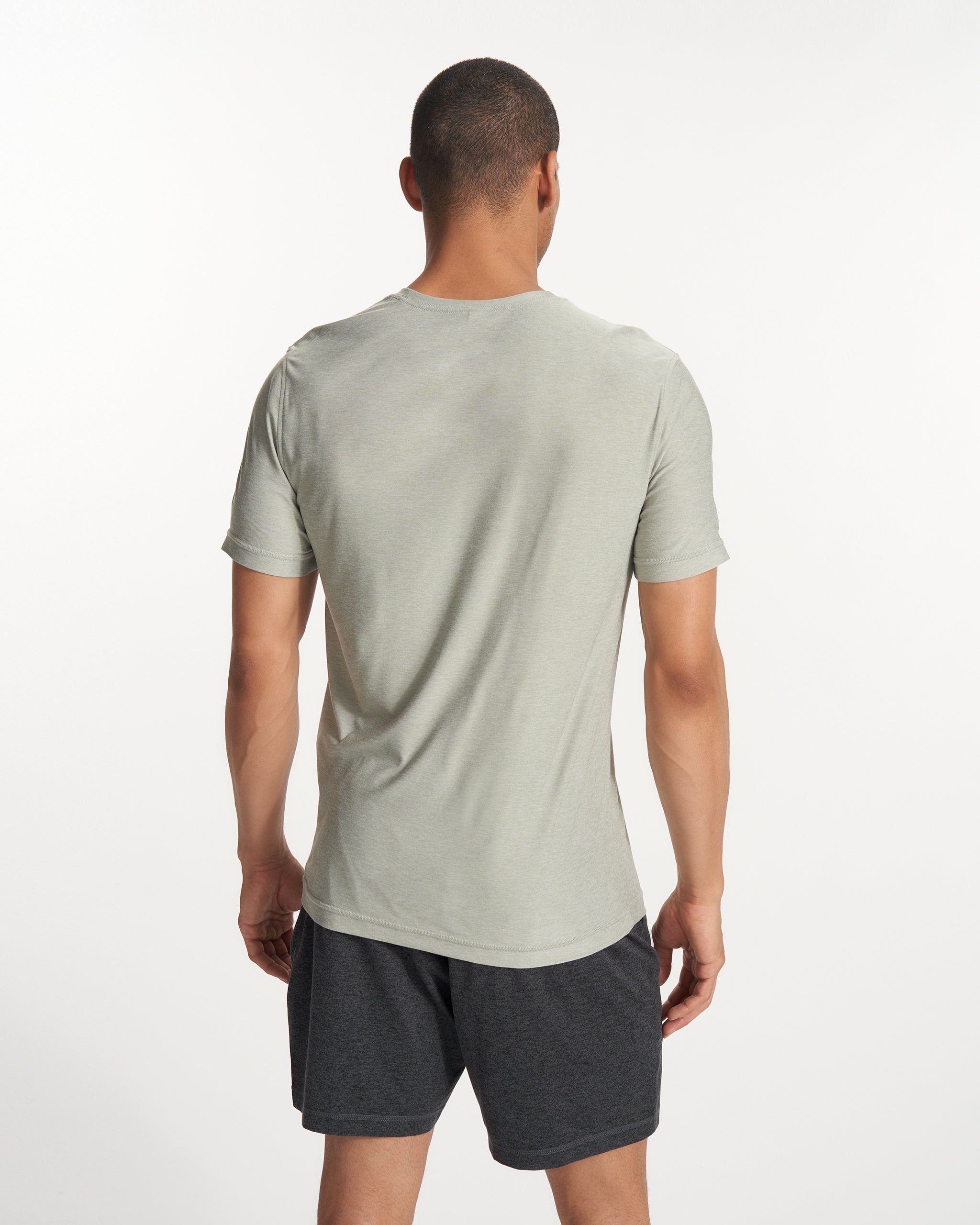 Strato Tech Tee | White Sage Heather sold by Vuori product image thumbnail 4
