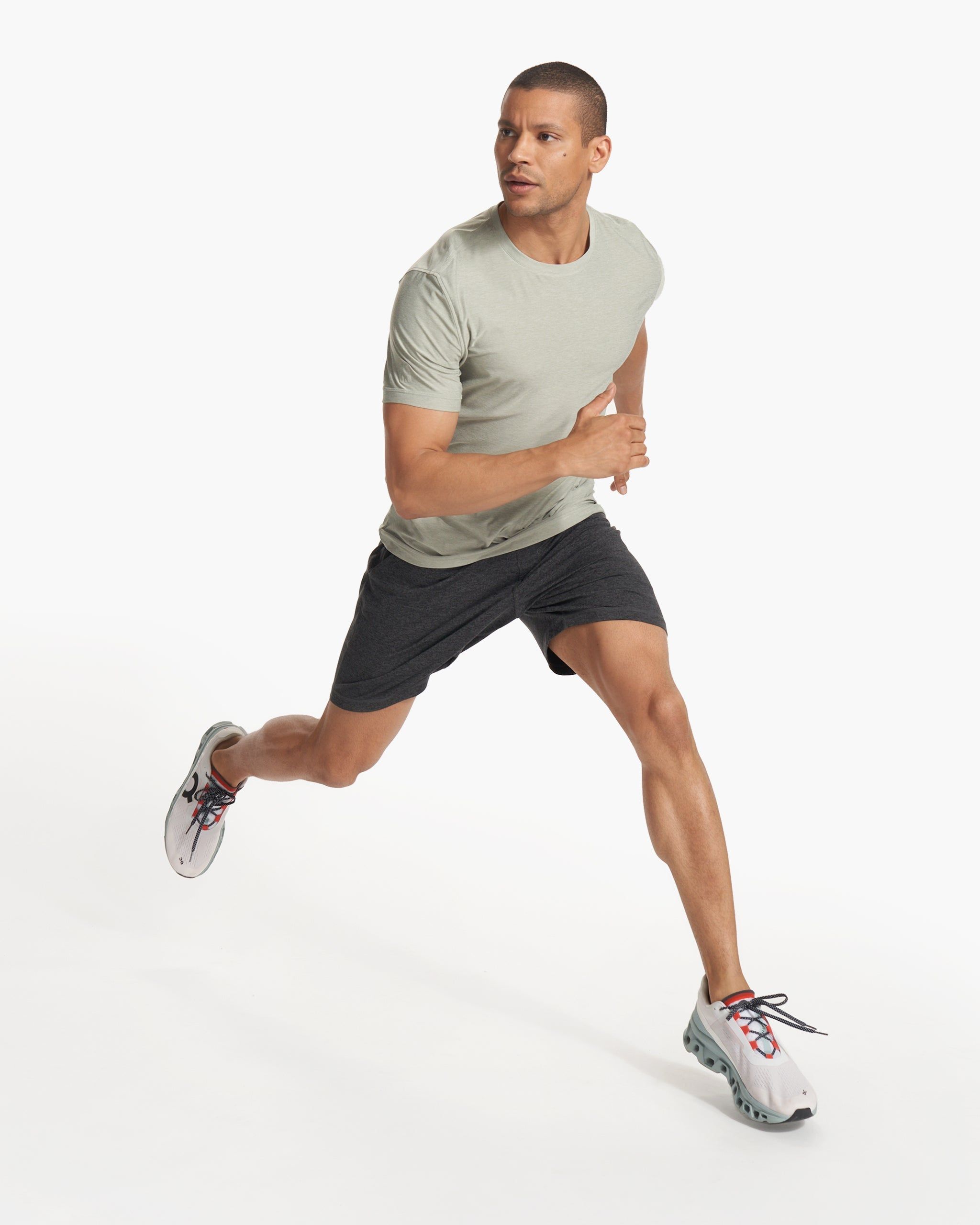 Strato Tech Tee | White Sage Heather sold by Vuori product image thumbnail 6