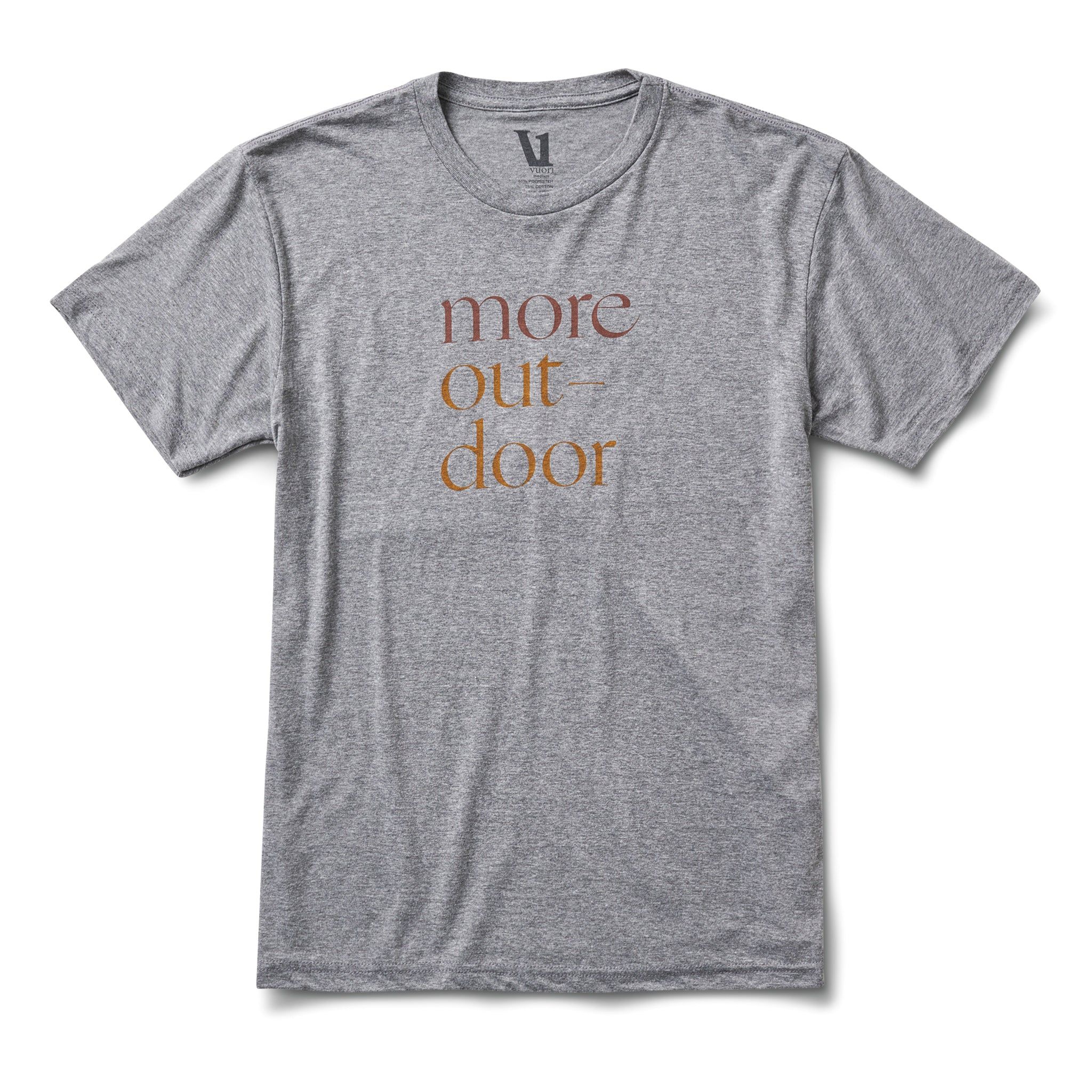 More Outdoor Tee | Heather Grey sold by Vuori