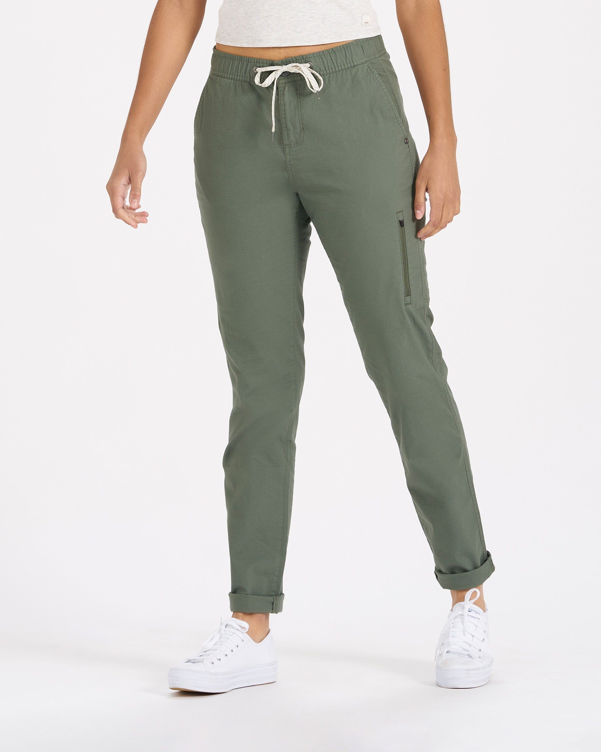 Womens Ripstop Pant - Long | Army sold by Vuori
