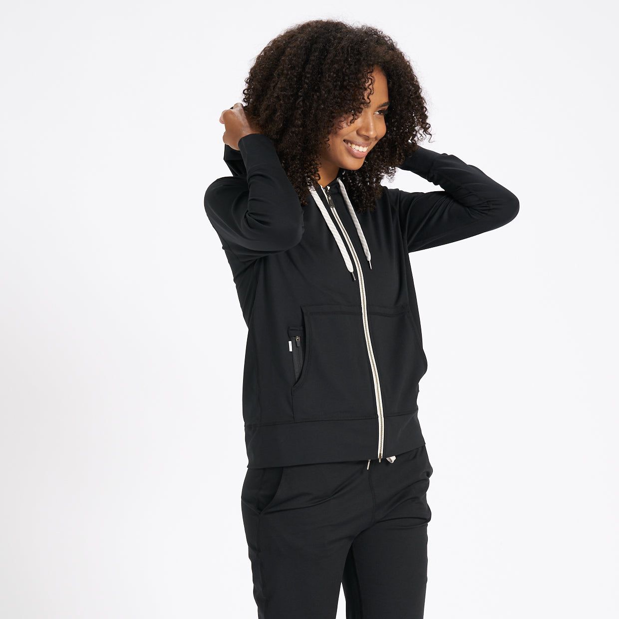 Halo Performance Hoodie | Black sold by Vuori