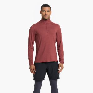 Ease Performance Half Zip | Currant Heather sold by Vuori