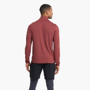 Ease Performance Half Zip | Currant Heather sold by Vuori