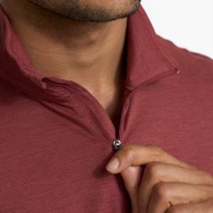 Ease Performance Half Zip | Currant Heather sold by Vuori