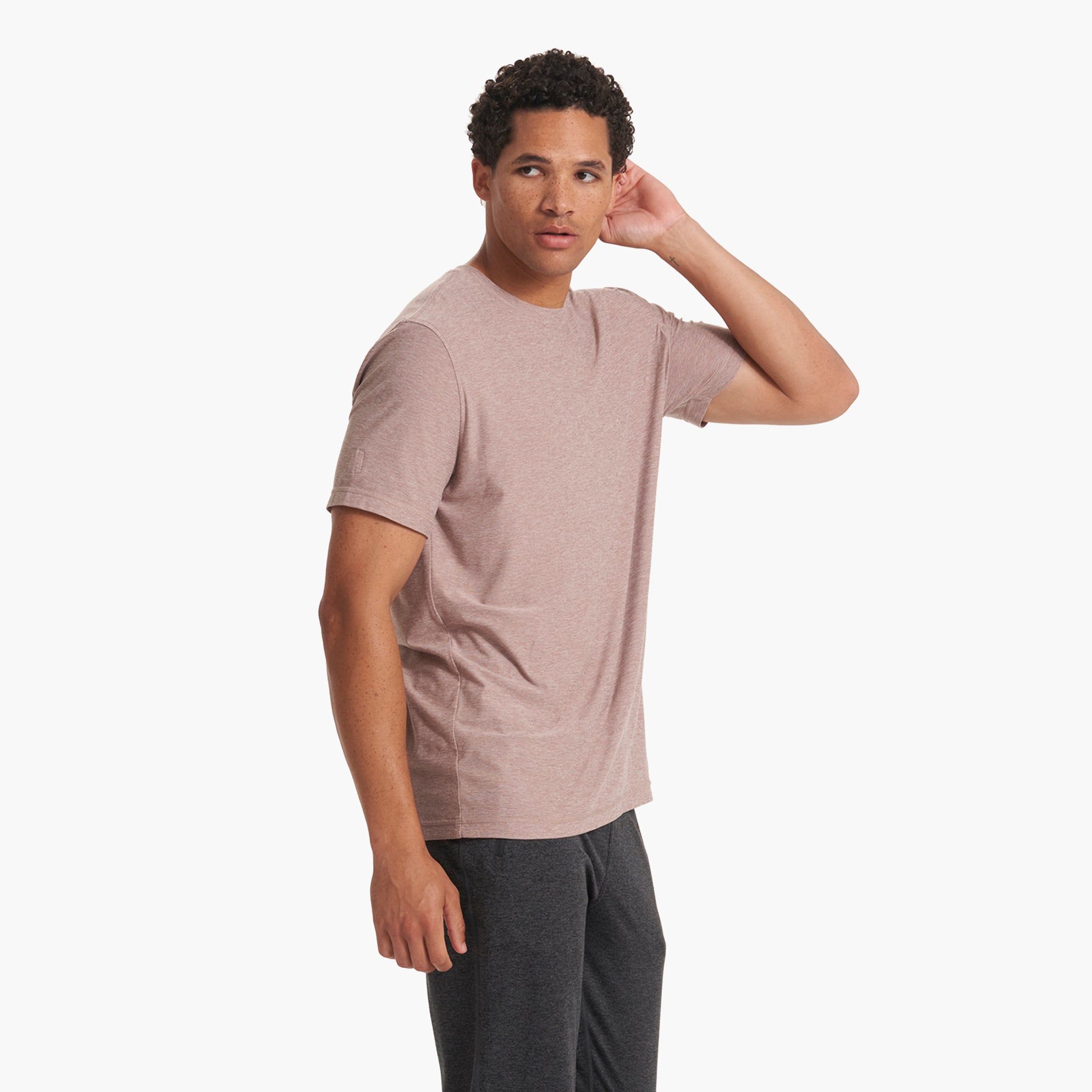 Strato Tech Tee | Umber Heather sold by Vuori product image thumbnail 3