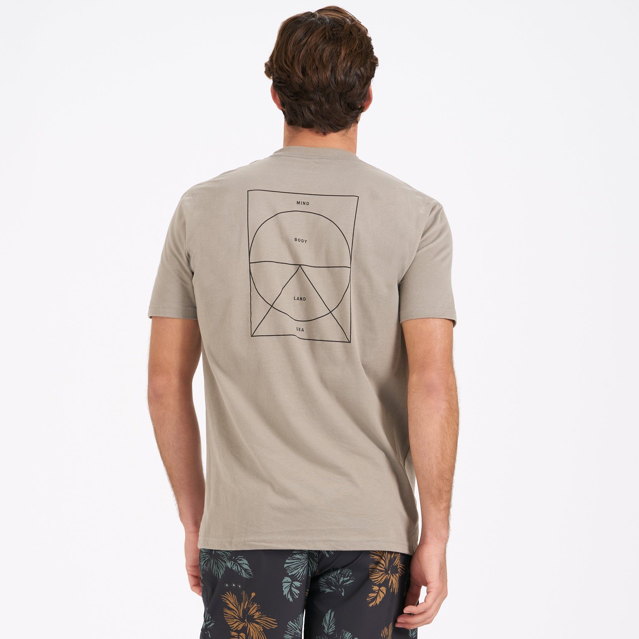 Mind Body Land Sea Tee | Cocoa sold by Vuori product image thumbnail 4