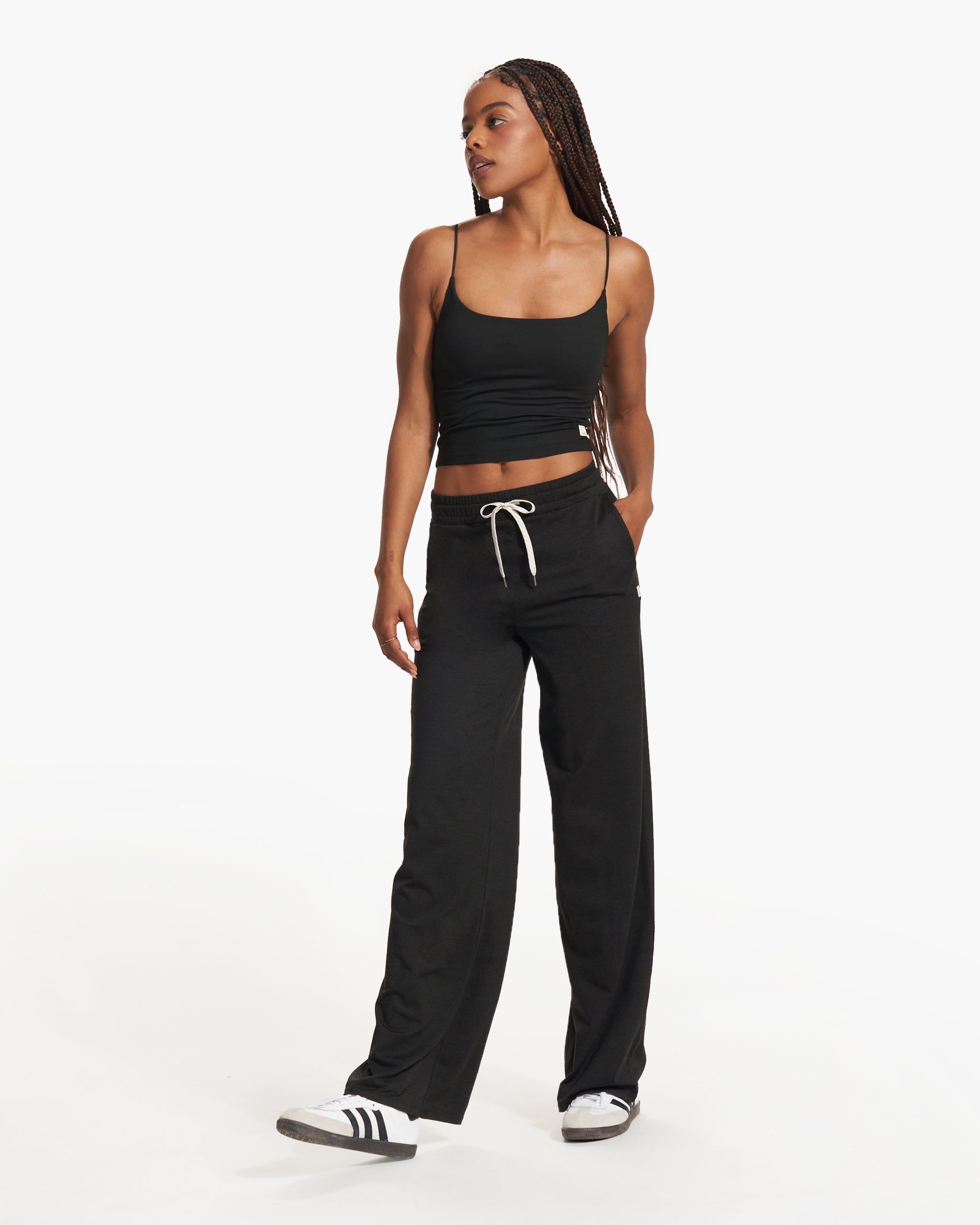 Halo Essential Wideleg - Long | Black Heather sold by Vuori product image thumbnail 5