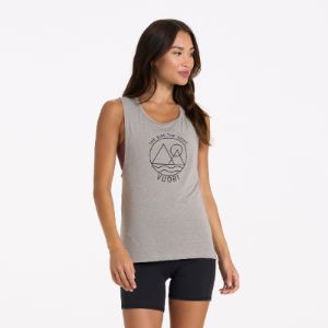 The Rise The Shine Tank | Light Oregano sold by Vuori