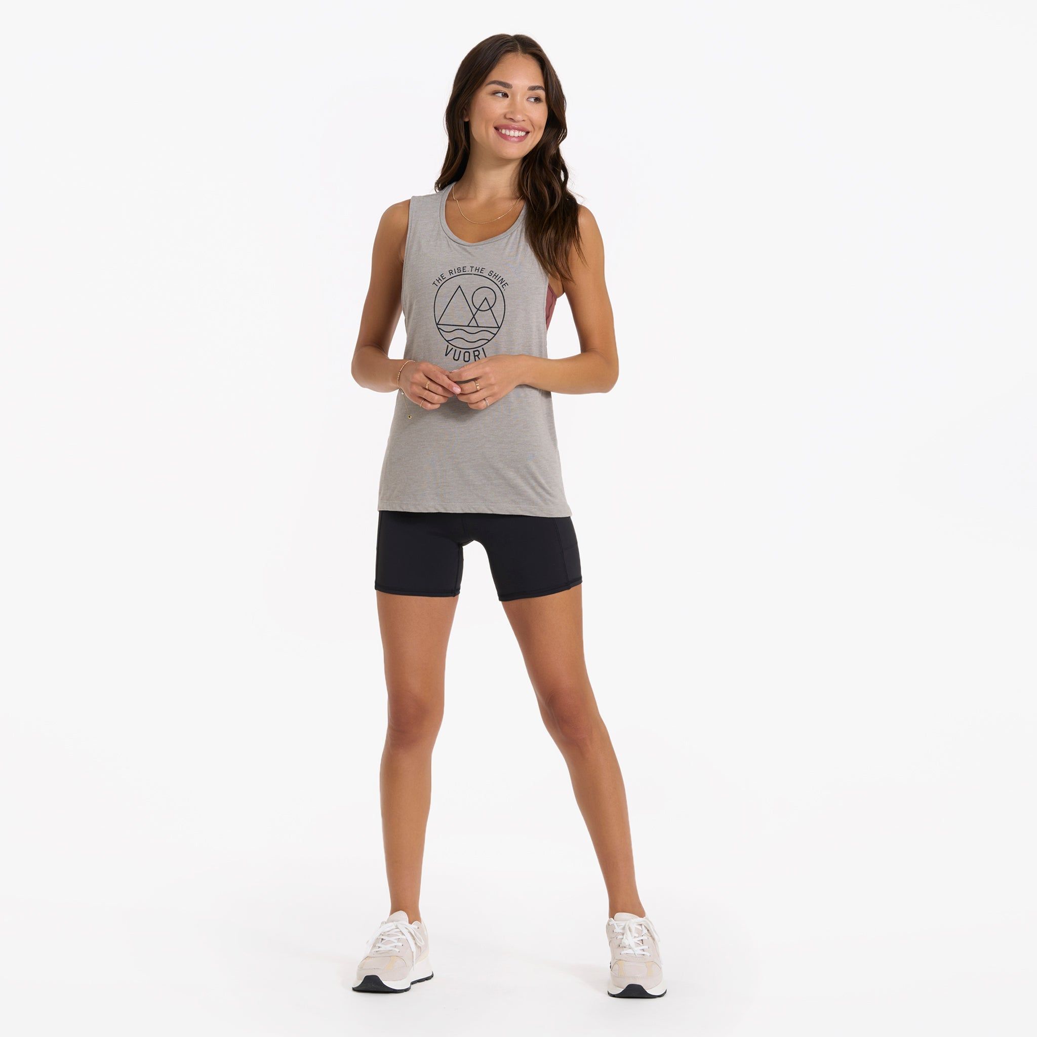 The Rise The Shine Tank | Light Oregano sold by Vuori product image thumbnail 4