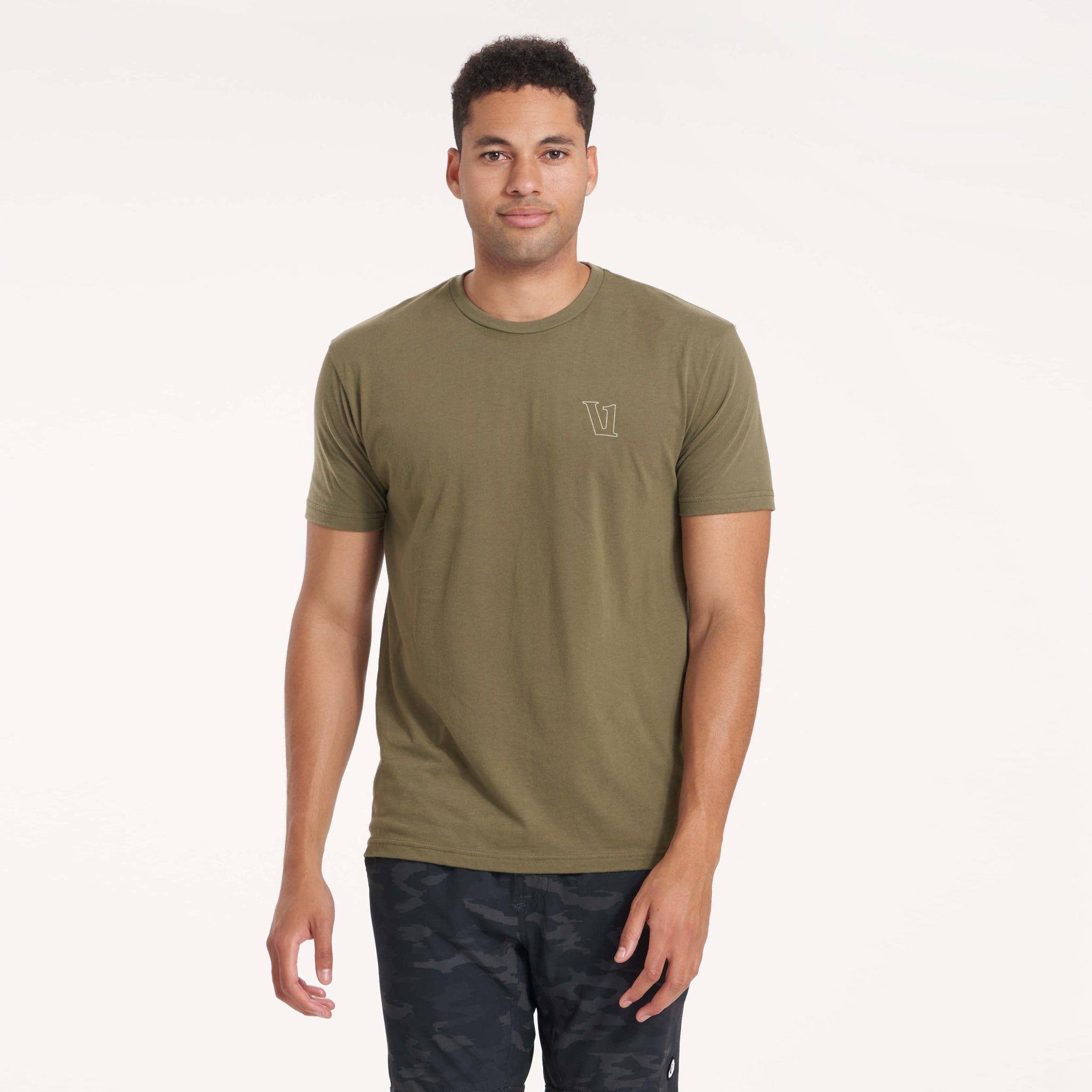Mountain Peak Tee | Army sold by Vuori product image thumbnail 3