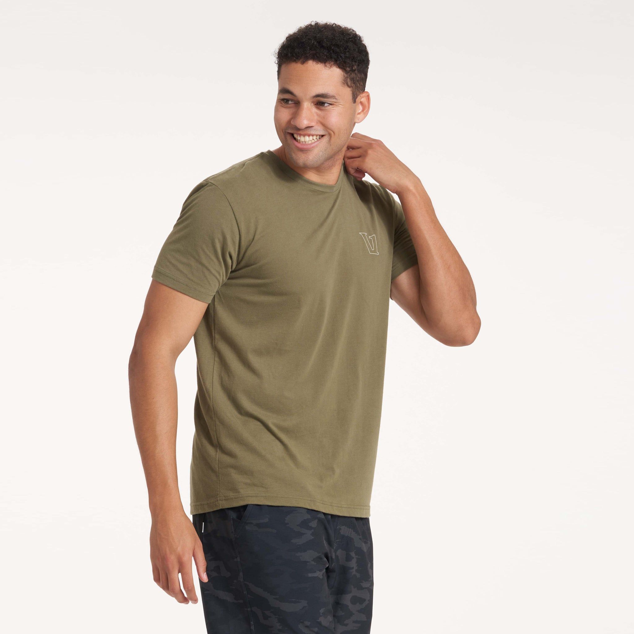 Mountain Peak Tee | Army sold by Vuori product image thumbnail 5