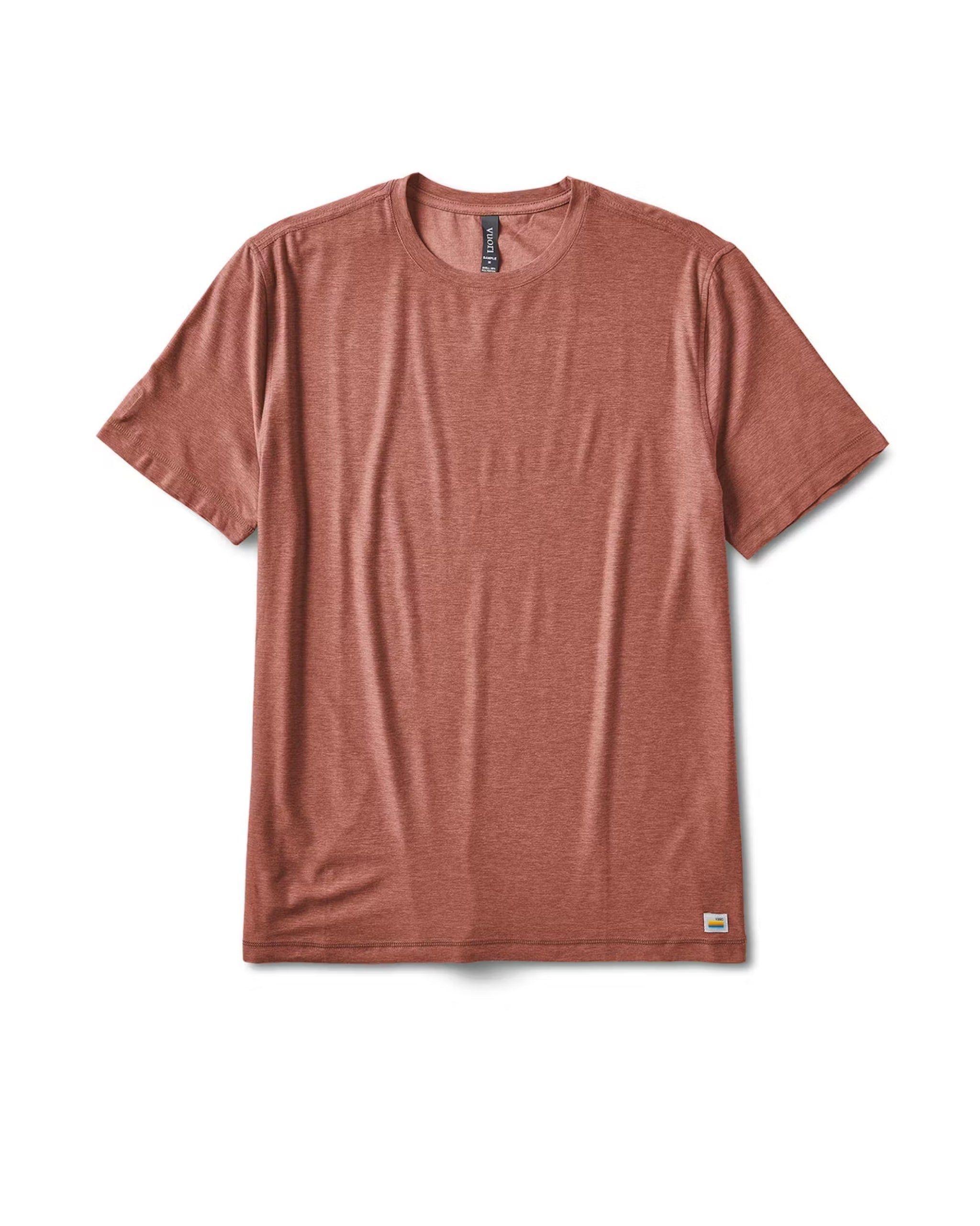 Strato Tech Tee | Copper Heather sold by Vuori