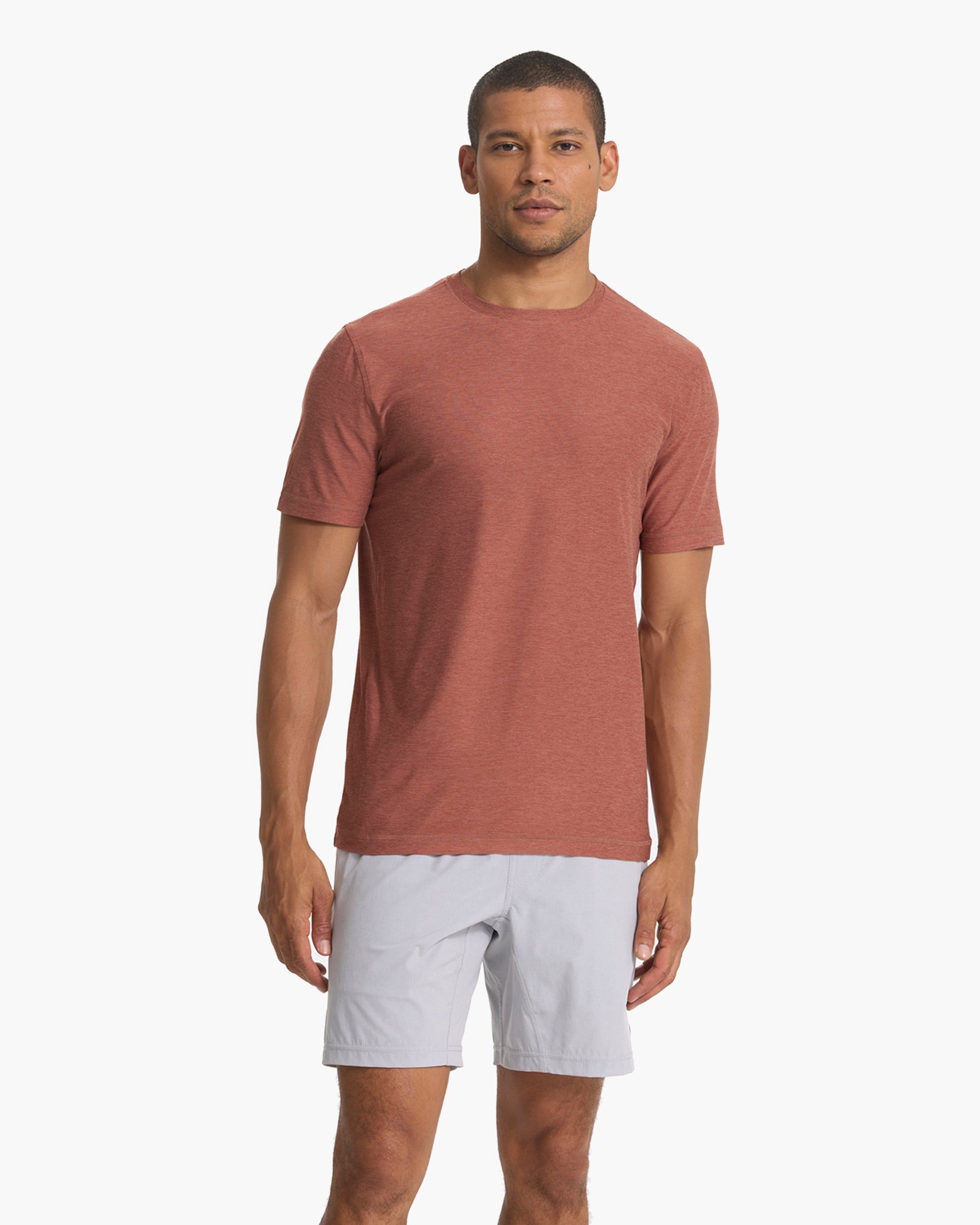 Strato Tech Tee | Copper Heather sold by Vuori product image thumbnail 2