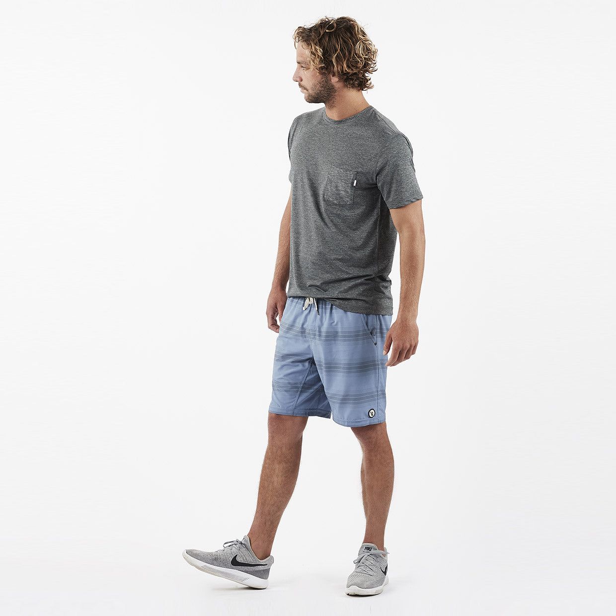 Kore Short | Slate/Charcoal Stripe sold by Vuori product image thumbnail 4