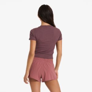Pose Fitted Tee | Chestnut Heather sold by Vuori