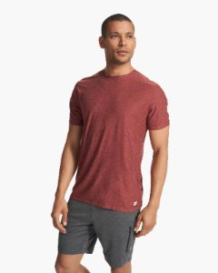 Strato Tech Tee | Earth Red Heather sold by Vuori