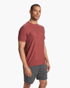 Strato Tech Tee | Earth Red Heather sold by Vuori