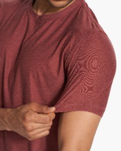 Strato Tech Tee | Earth Red Heather sold by Vuori