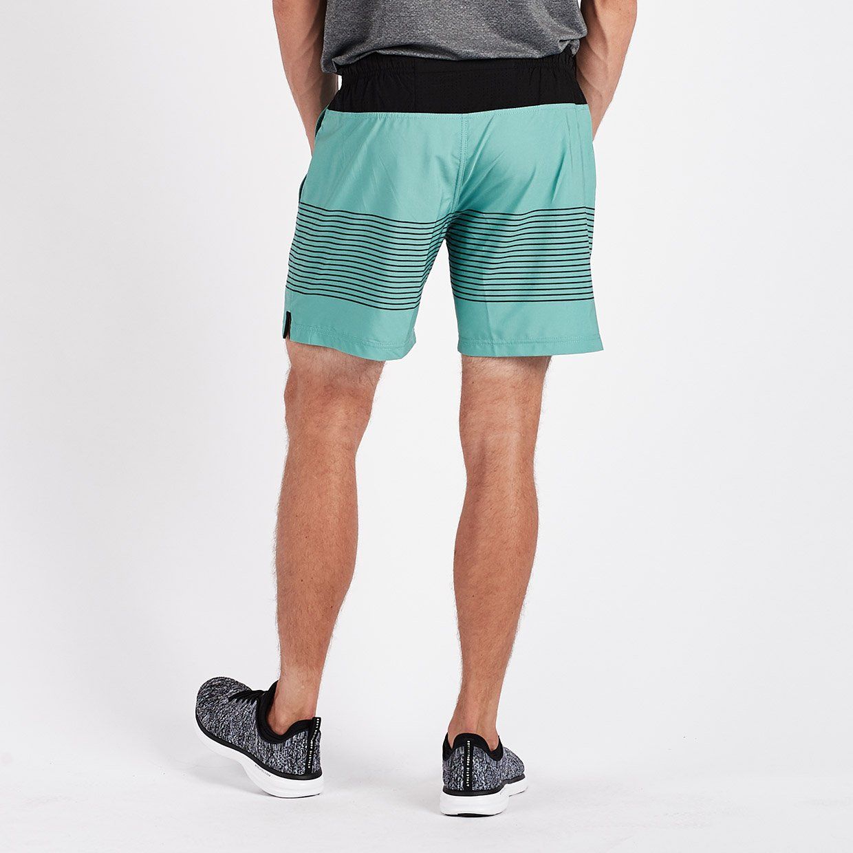 Rush Short | Aloe Black Stripe sold by Vuori product image thumbnail 4