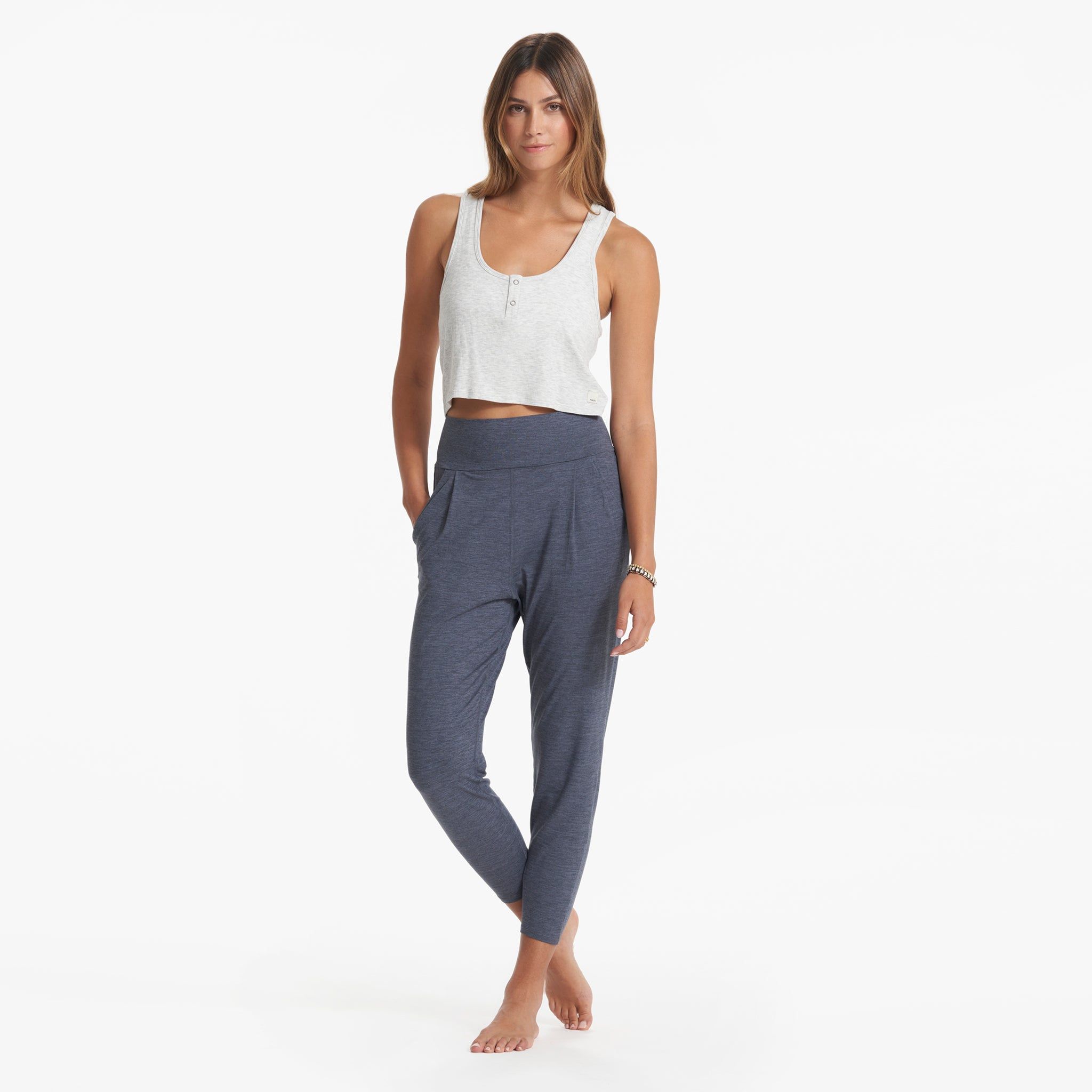Lux At Ease Pant | Azure Heather sold by Vuori product image thumbnail 5