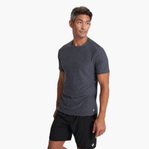 Strato Tech Tee | Azure Heather sold by Vuori