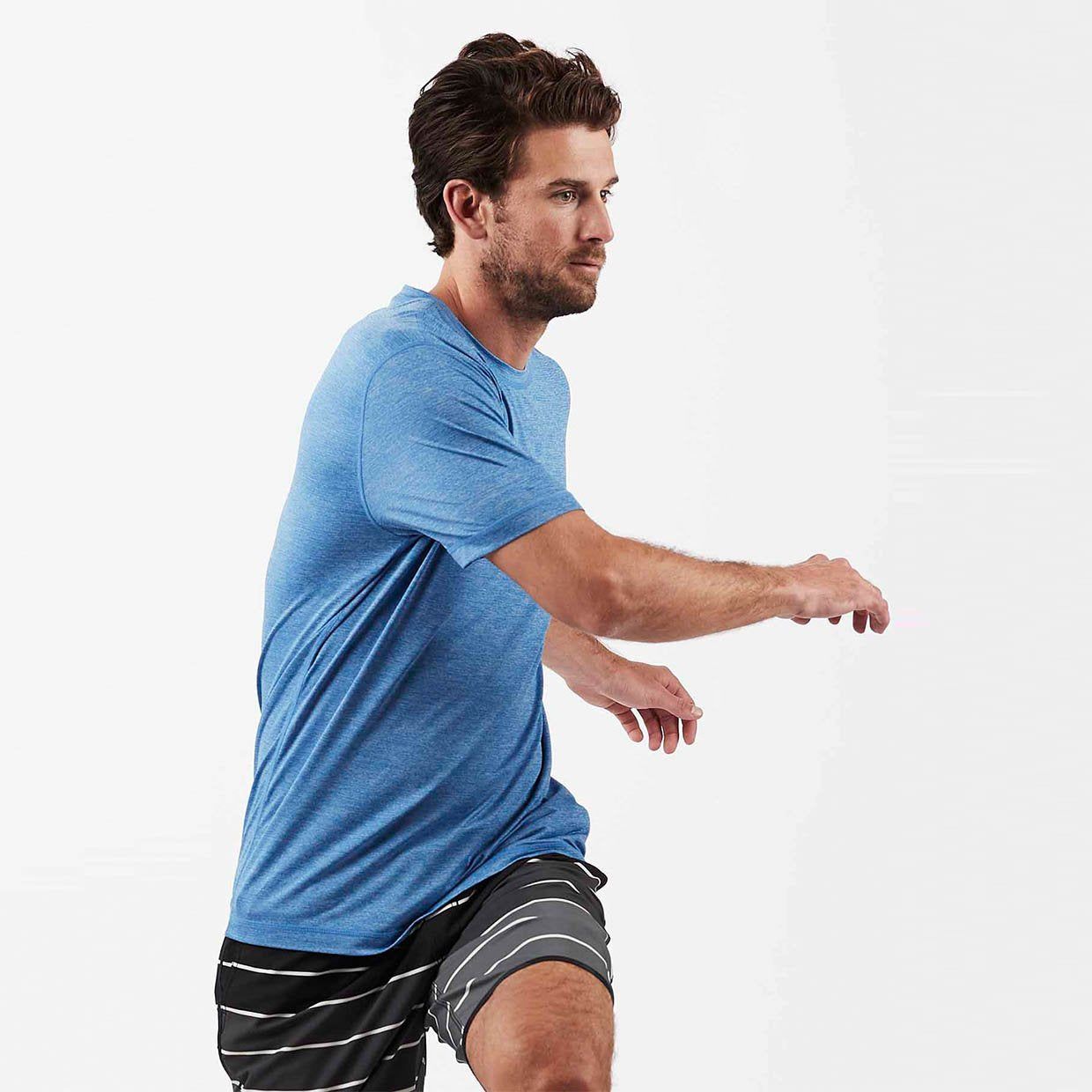 Tradewind Performance Tee | Azure sold by Vuori product image thumbnail 2