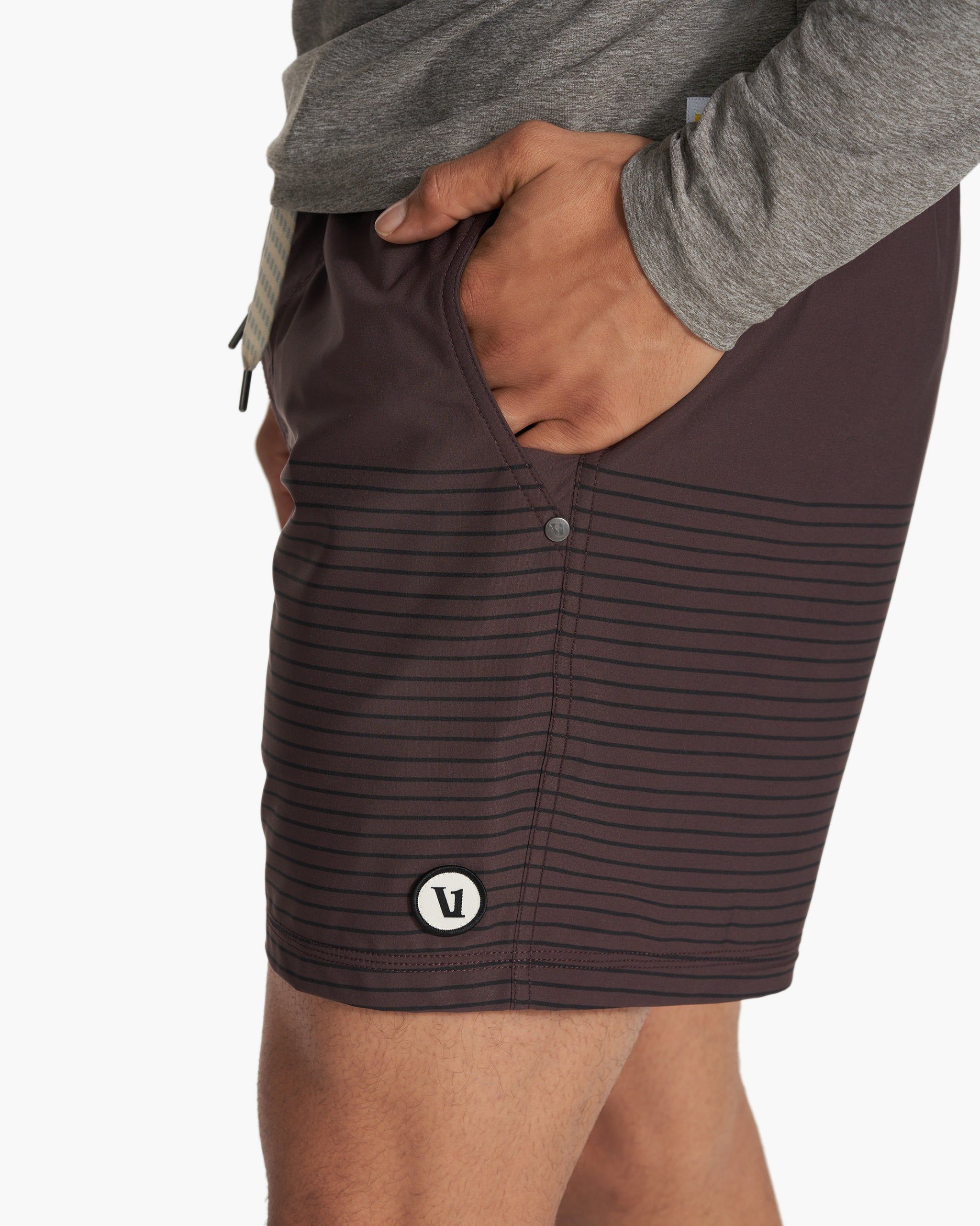 Kore Short 5" | Mahogany Stripe sold by Vuori product image thumbnail 6