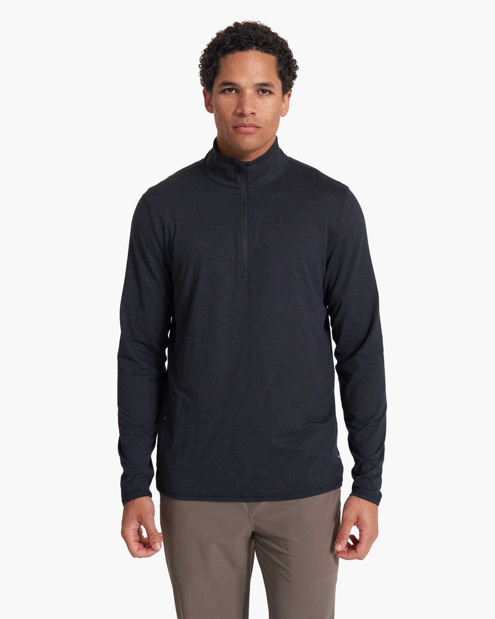 Ease Performance Half Zip | Ink Heather sold by Vuori product image thumbnail 2