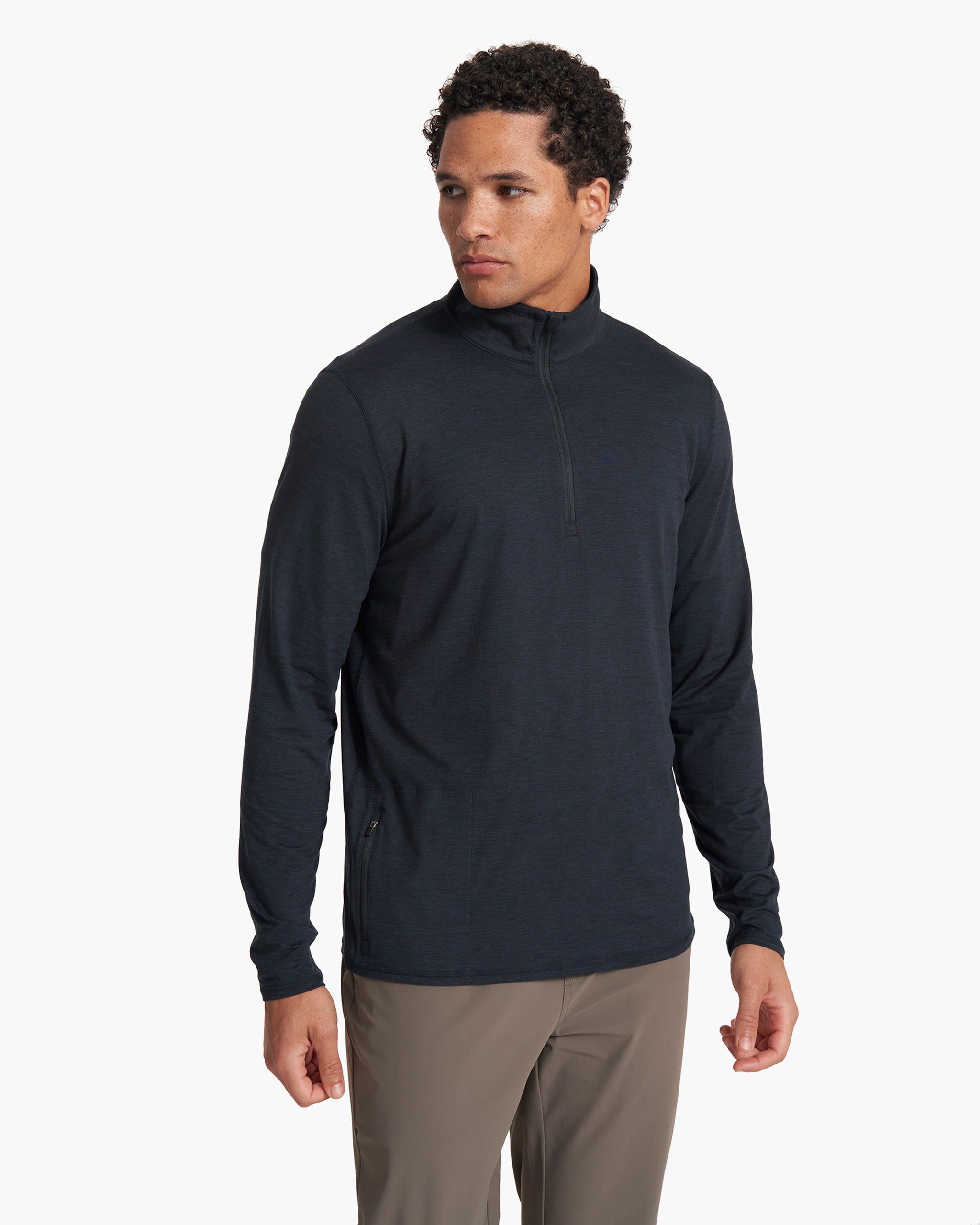 Ease Performance Half Zip | Ink Heather sold by Vuori product image thumbnail 3