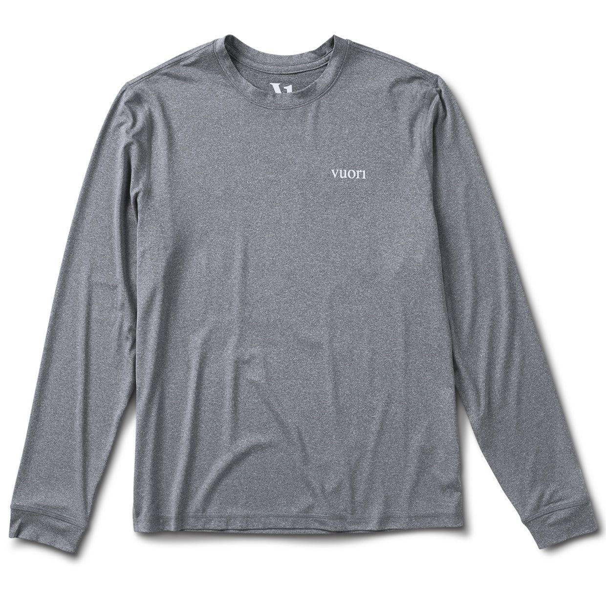 Long-Sleeve Uluwatu 2.0 Water Tee | Charcoal Heather sold by Vuori