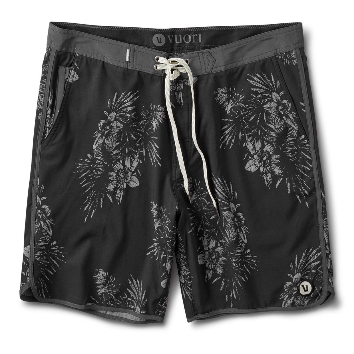 Cruise Boardshort | Black Vintage Floral sold by Vuori