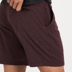 Ponto Short | Oxblood Heather sold by Vuori