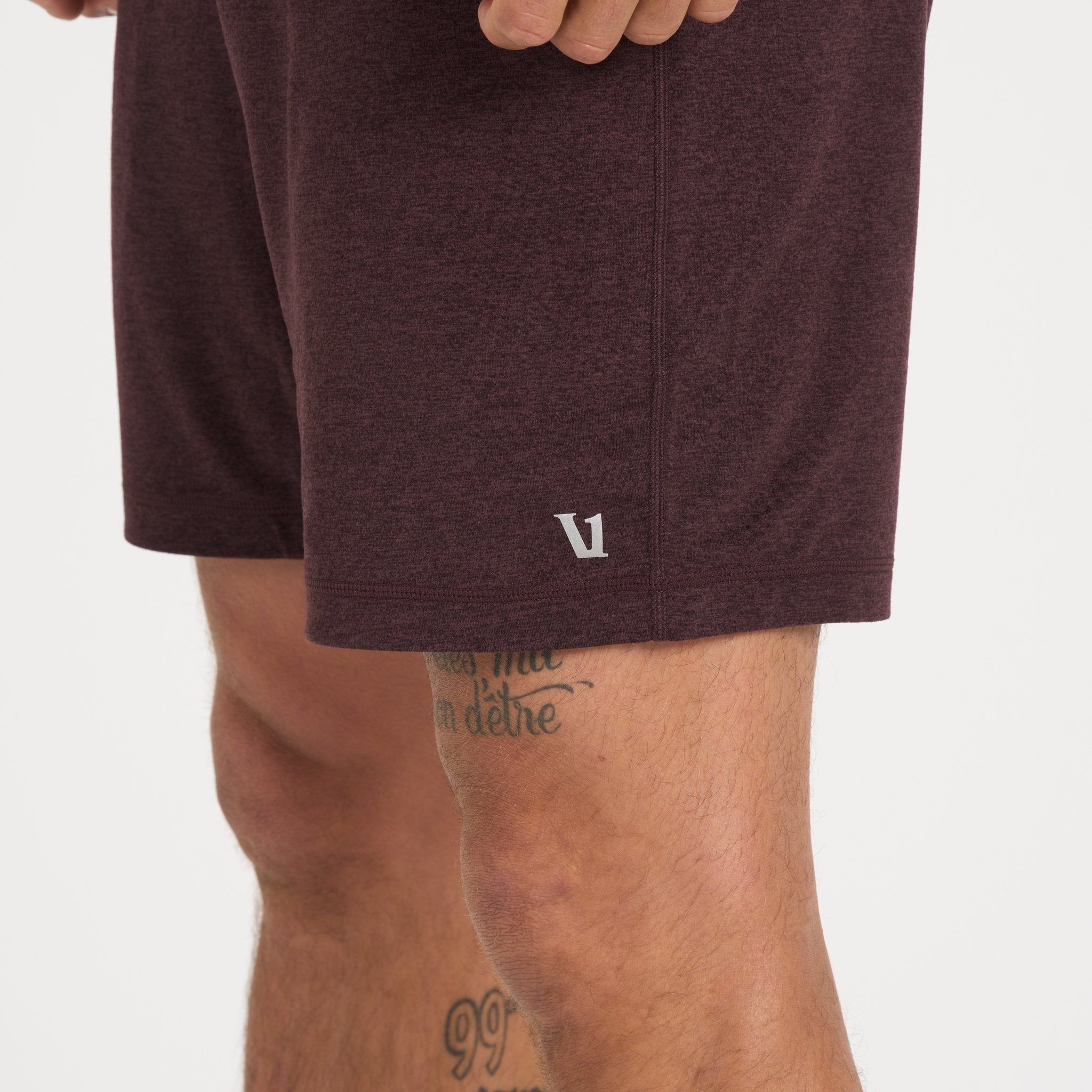 Ponto Short | Oxblood Heather sold by Vuori product image thumbnail 2