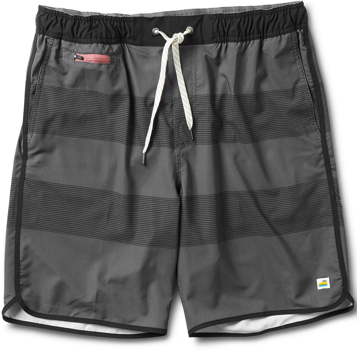 Banks Short | Charcoal Black Stripe sold by Vuori