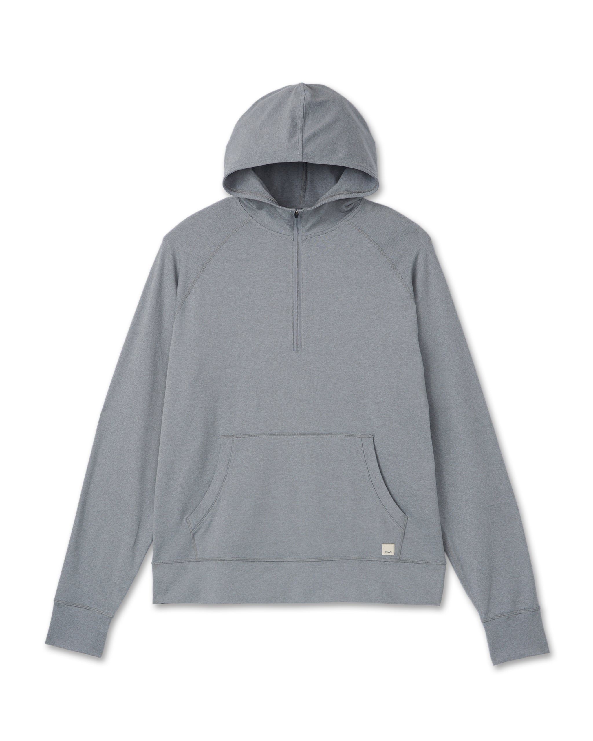 Ponto Performance Half Zip Hoodie | Steel Heather sold by Vuori