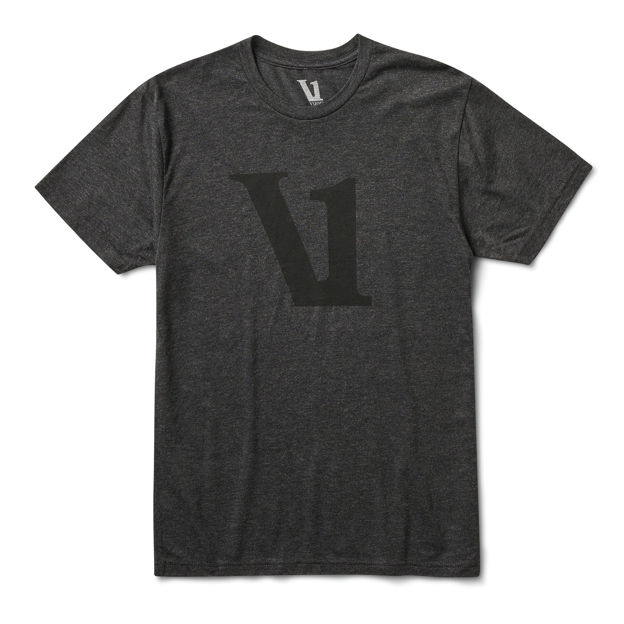 V1 Logo Tee | Charcoal Heather sold by Vuori