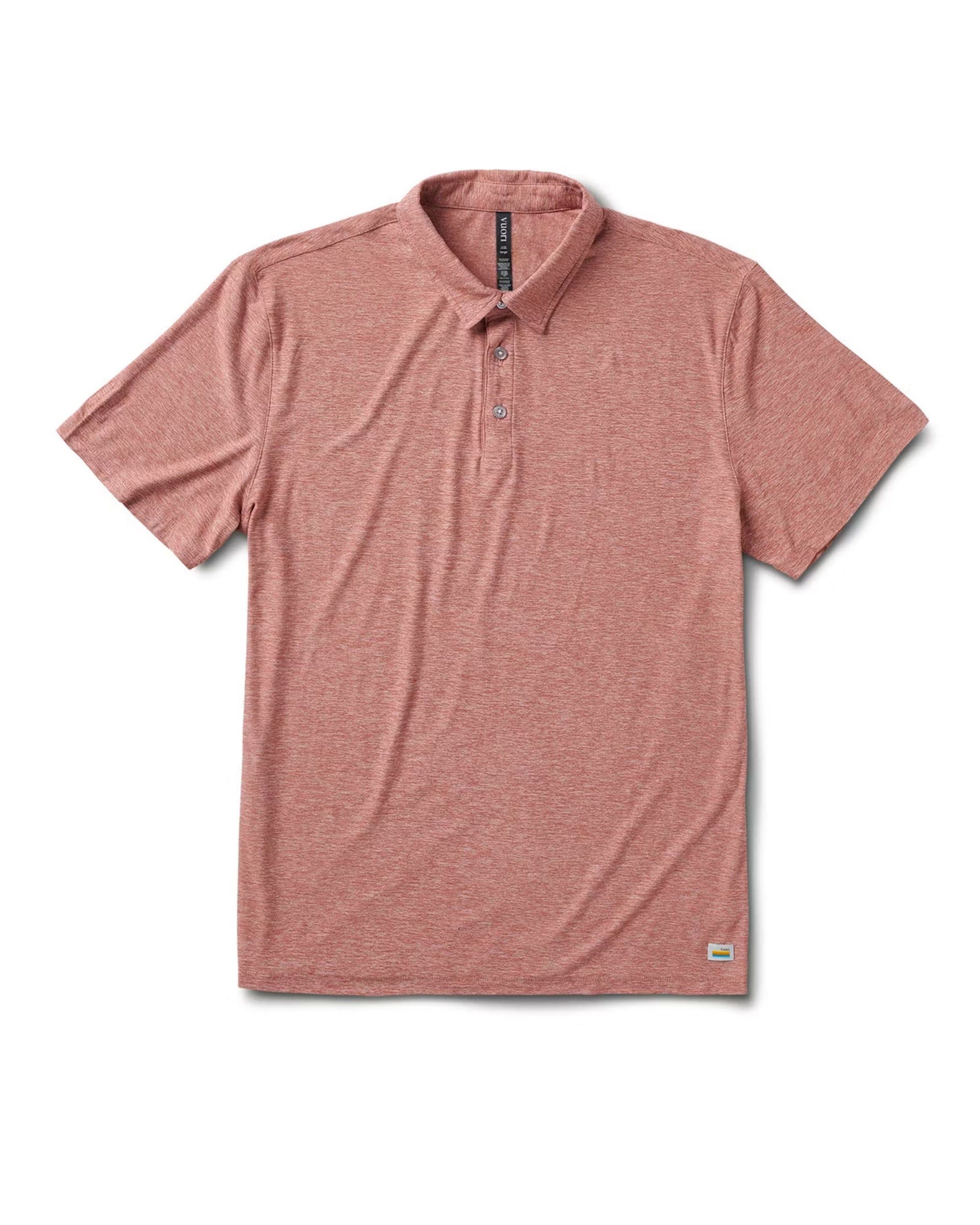 Strato Tech Polo | Redwood Heather sold by Vuori