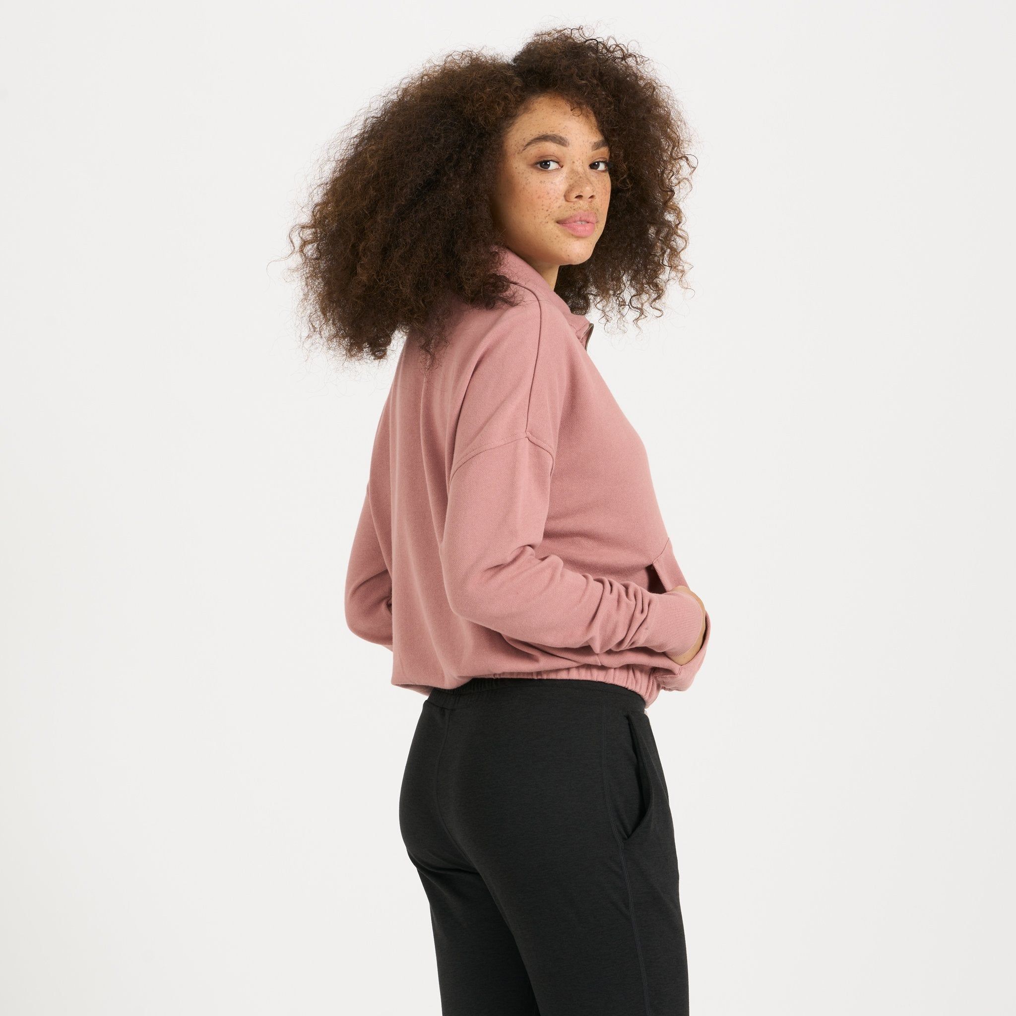 Sunnyside Half Zip | Burnt Clay sold by Vuori product image thumbnail 3