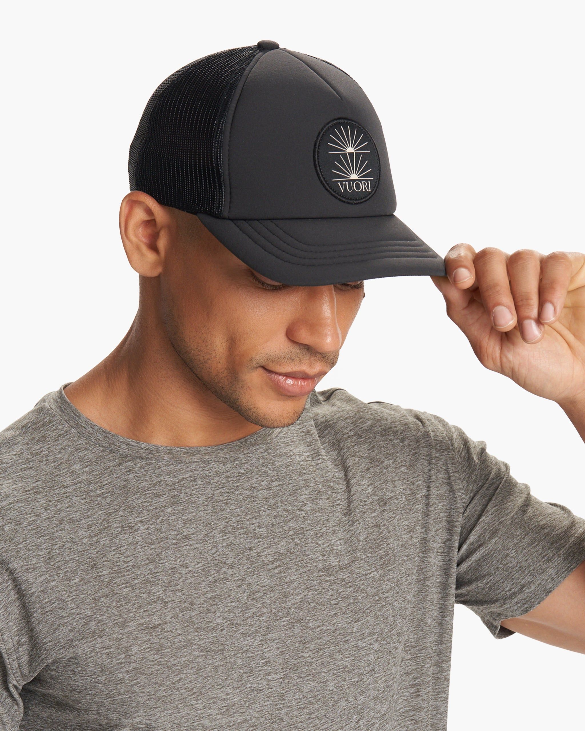 Light & Space Foam Trucker | Black sold by Vuori product image thumbnail 2