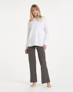 Long-Sleeve Feather Tee | White sold by Vuori