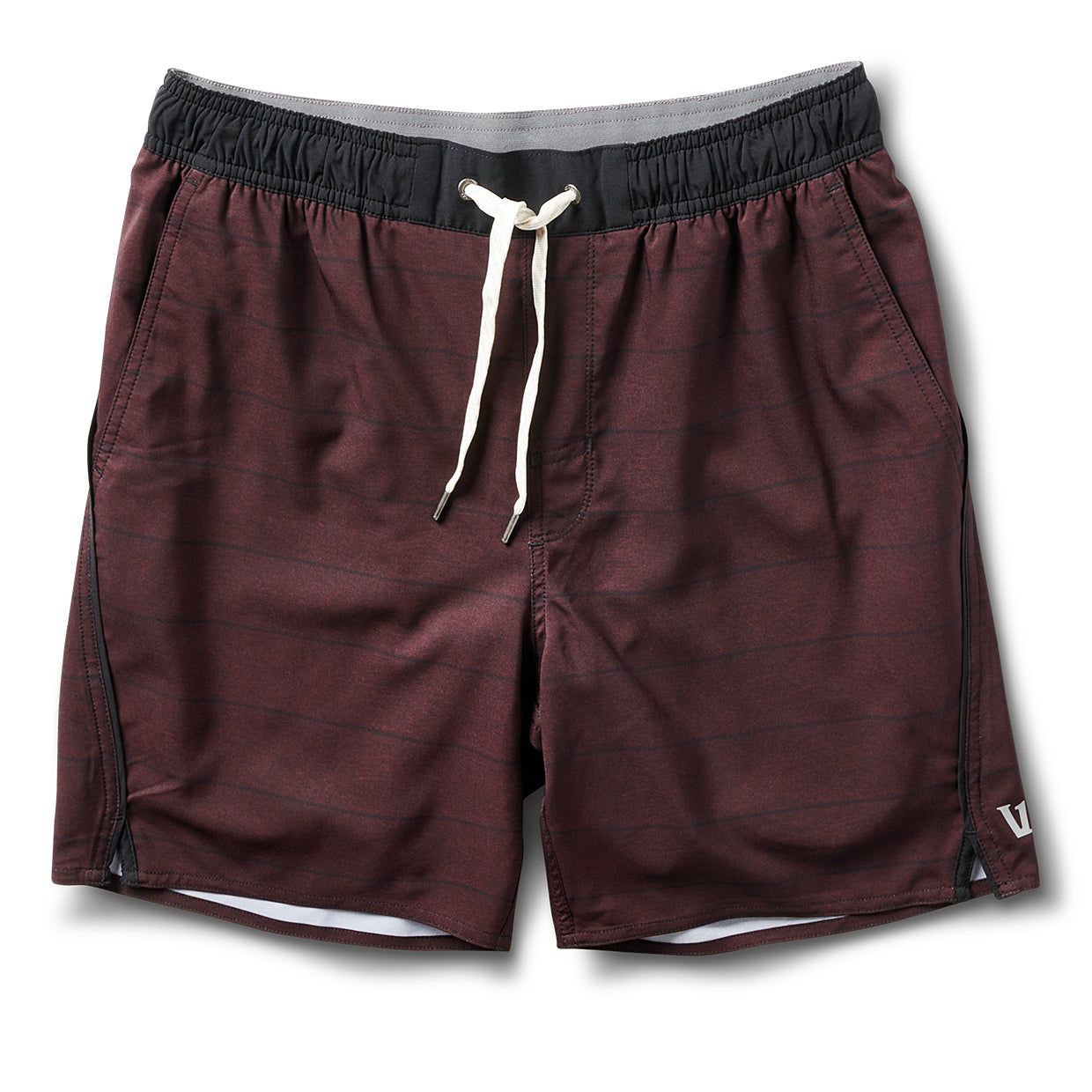 Trail Short | Oxblood Heather Stripe sold by Vuori