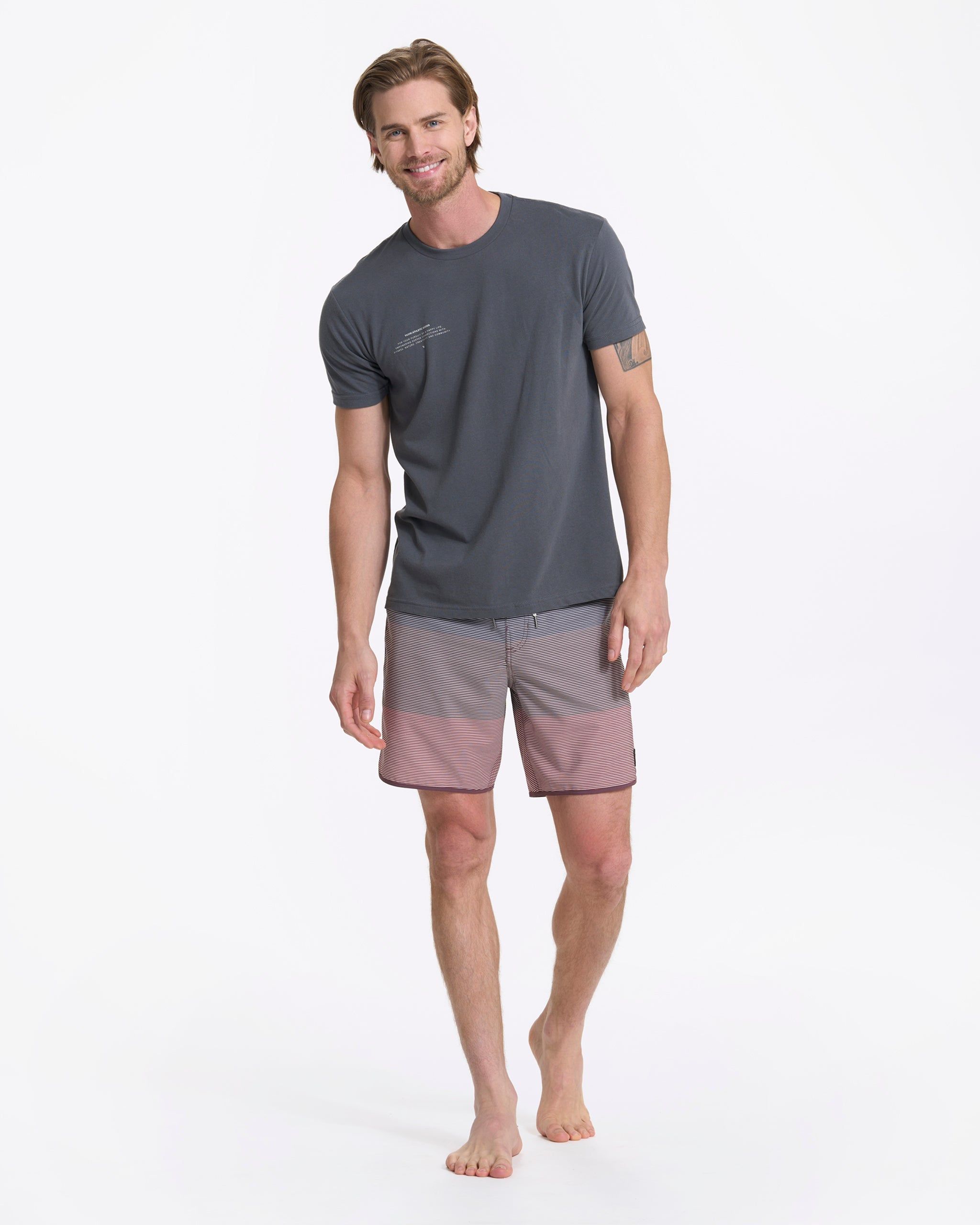 Cruise Boardshort | Chestnut Wave Stripe sold by Vuori product image thumbnail 6