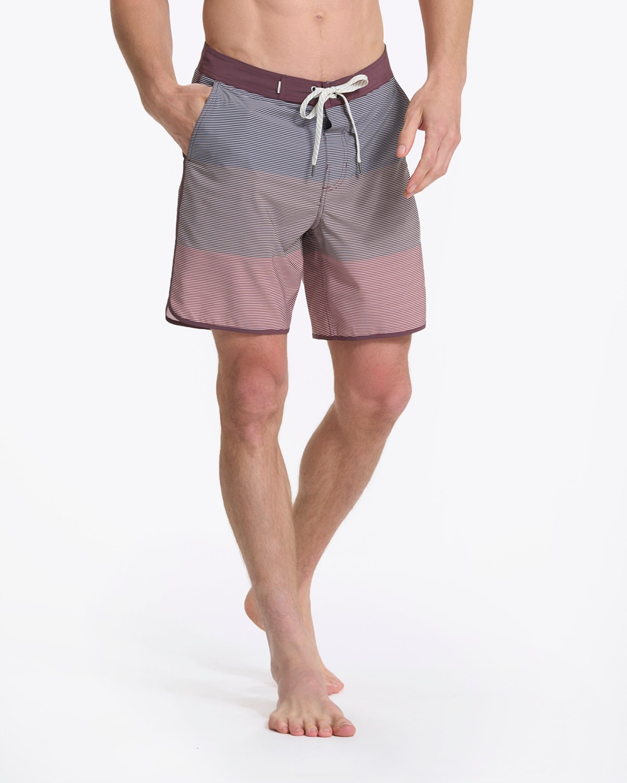 Cruise Boardshort | Chestnut Wave Stripe sold by Vuori product image thumbnail 4